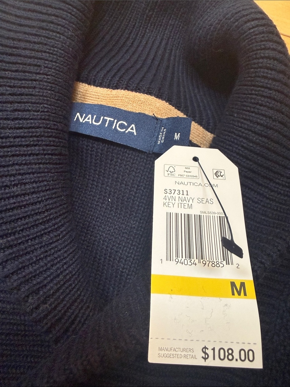 Striped Cable Knit Sweater - Picture 5 of 6